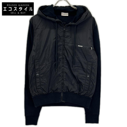 MONCLER モンクレール 20年製 ブラック ナイロン×コットン TRICOT CARDIGAN ジップアップフーテッドジャケット ジャケット
