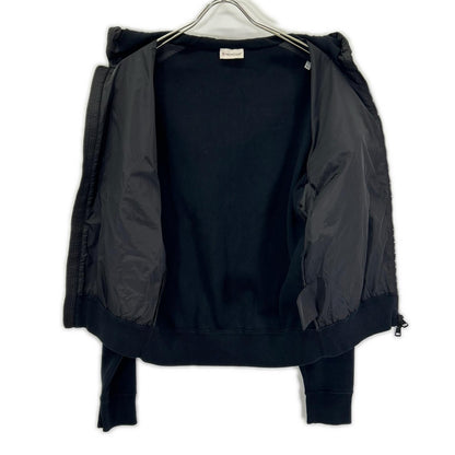 MONCLER モンクレール 20年製 ブラック ナイロン×コットン TRICOT CARDIGAN ジップアップフーテッドジャケット ジャケット