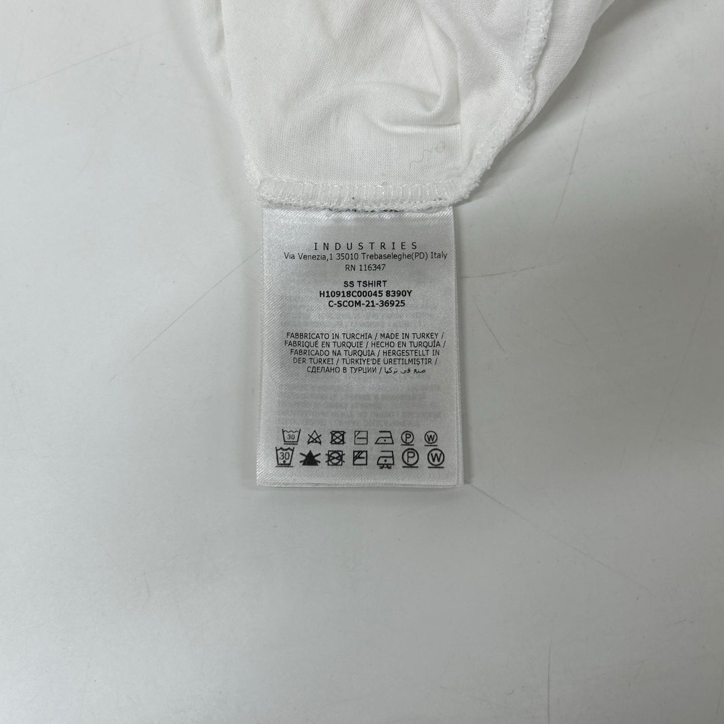 MONCLER モンクレール 22SS ホワイト SS T-SHIRT トリコロールステッチデザインTシャツ トップス