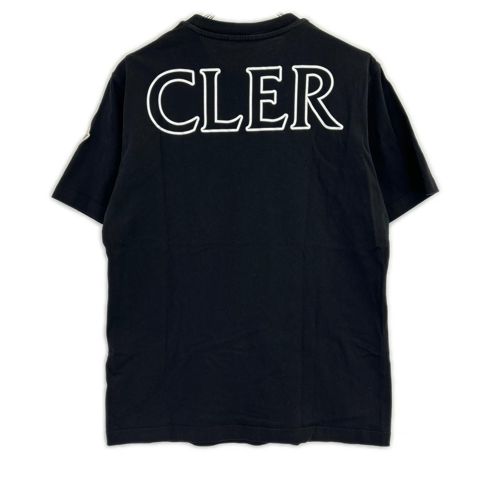 MONCLER モンクレール 22年製 ブラック コットン SS T-SHIRTS ロゴ ショートスリーブカットソー トップス
