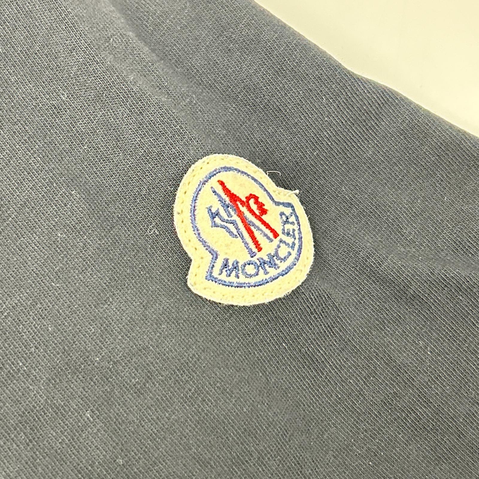 MONCLER モンクレール 22年製 ブラック コットン SS T-SHIRTS ロゴ ショートスリーブカットソー トップス