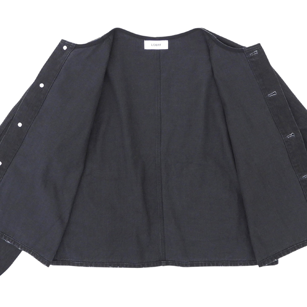 LOEFF ロエフ 11OZ デニムジャケット レディース ブラック 0 24SS ジャケット