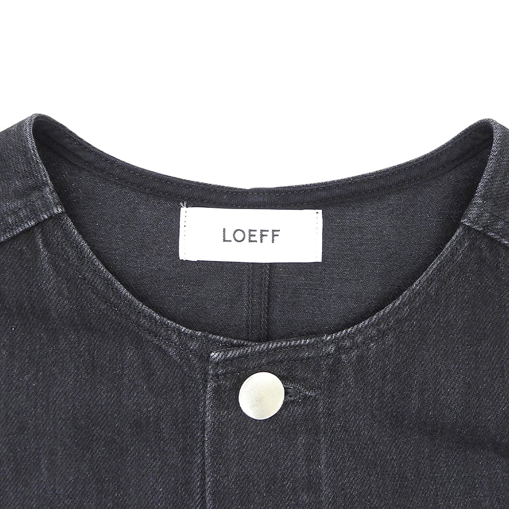 LOEFF ロエフ 11OZ デニムジャケット レディース ブラック 0 24SS ジャケット