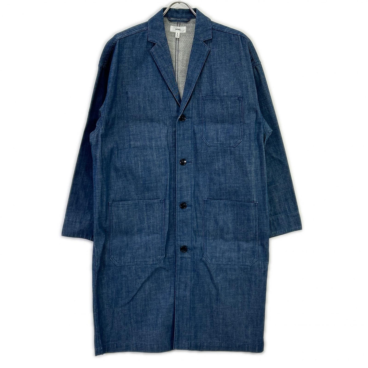 HYKE HYKE 162-17074 Indigo denim shop coat jacket