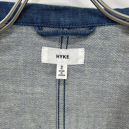 HYKE ハイク 162ー17074 インディゴ デニムショップコート ジャケット