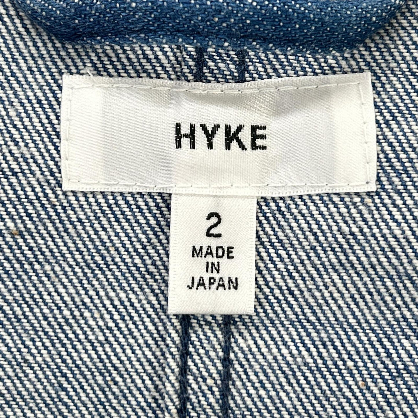 HYKE ハイク 161ー17074 インディゴ デニムショップコート コート