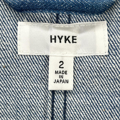 HYKE ハイク 161ー17074 インディゴ デニムショップコート コート