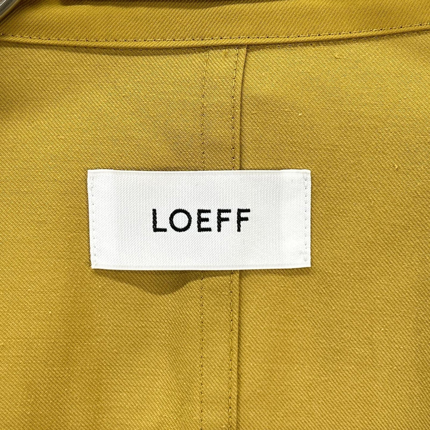 LOEFF ロエフ マスタード カルゼ テントライン ロングコート コート