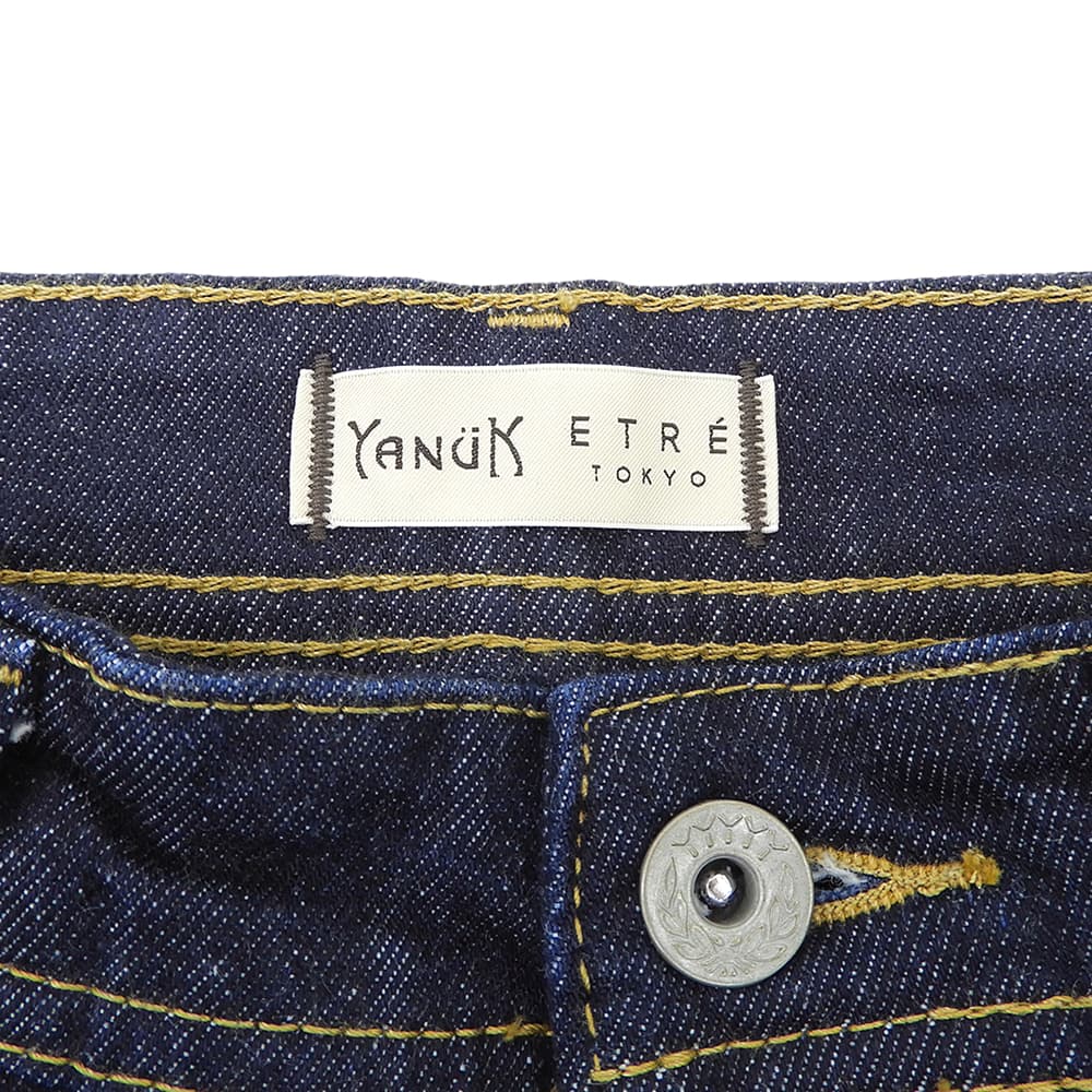 YANUK ヤヌーク Center Crease StraightDenim パンツ ボトムス レディース インディゴ 25 ボトムス