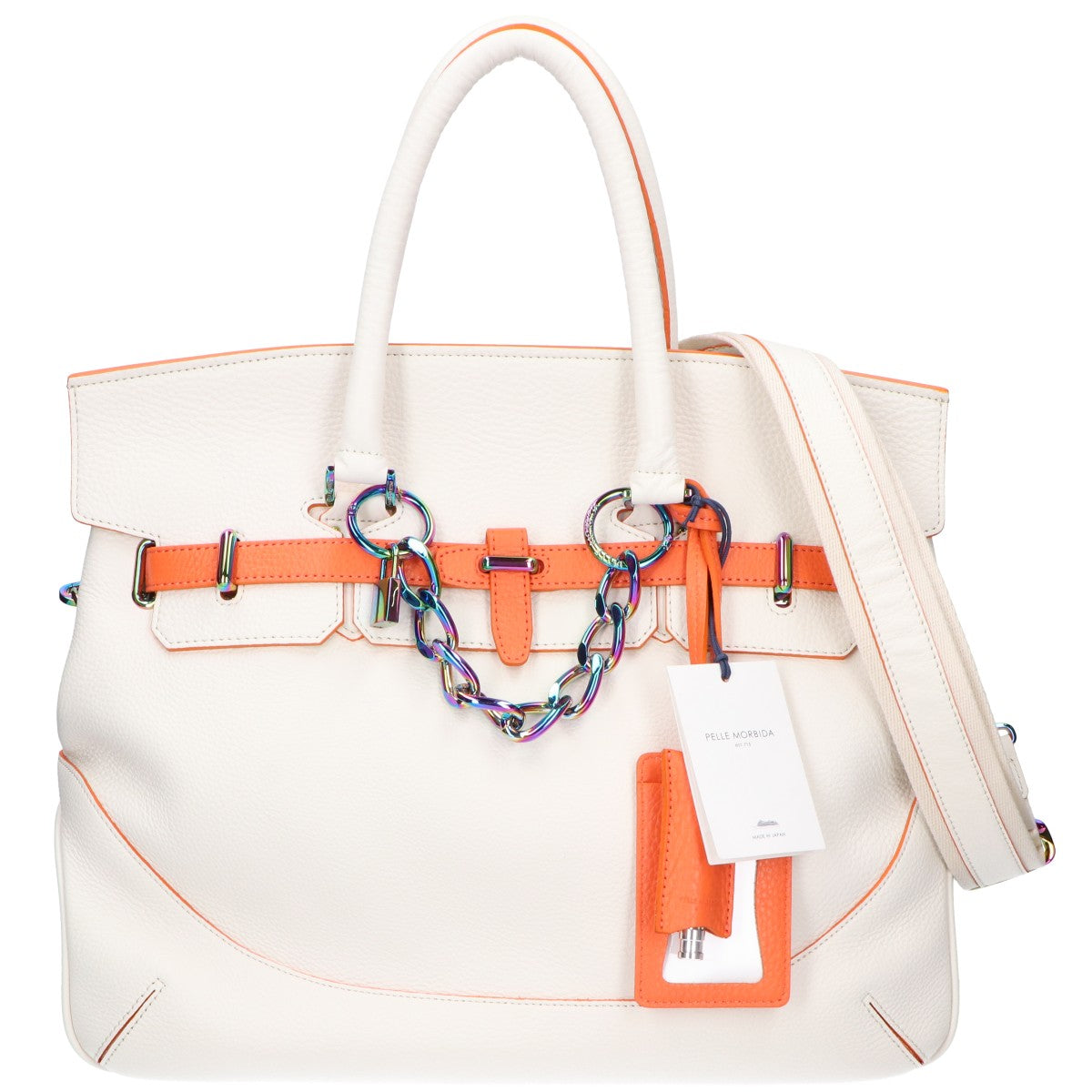 PELLE MORBIDA ペッレモルビダ 新品同様 PMO-KOPENHAGEN 24SS コペンハーゲン シュリンクカーフ フラップボストンバッグ ハンドバッグ