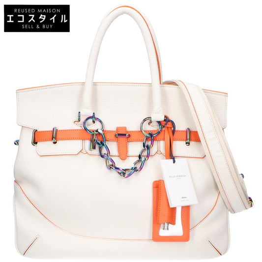PELLE MORBIDA ペッレモルビダ 新品同様 PMO-KOPENHAGEN 24SS コペンハーゲン シュリンクカーフ フラップボストンバッグ ハンドバッグ