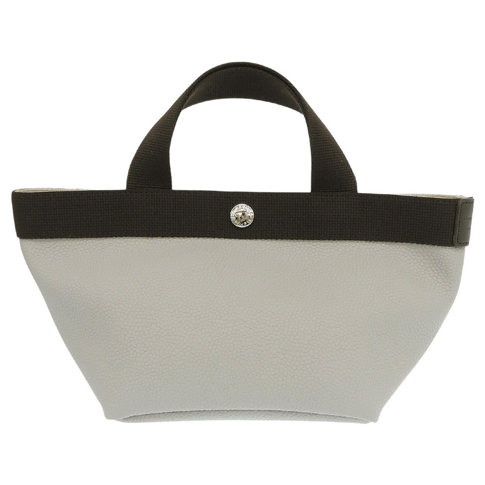 Herve Chapelier エルベシャプリエ 美品 リュクス 舟型トート S トートバッグ レディース コーテッドキャンバス マスティック×モカ 701GP トートバッグ
