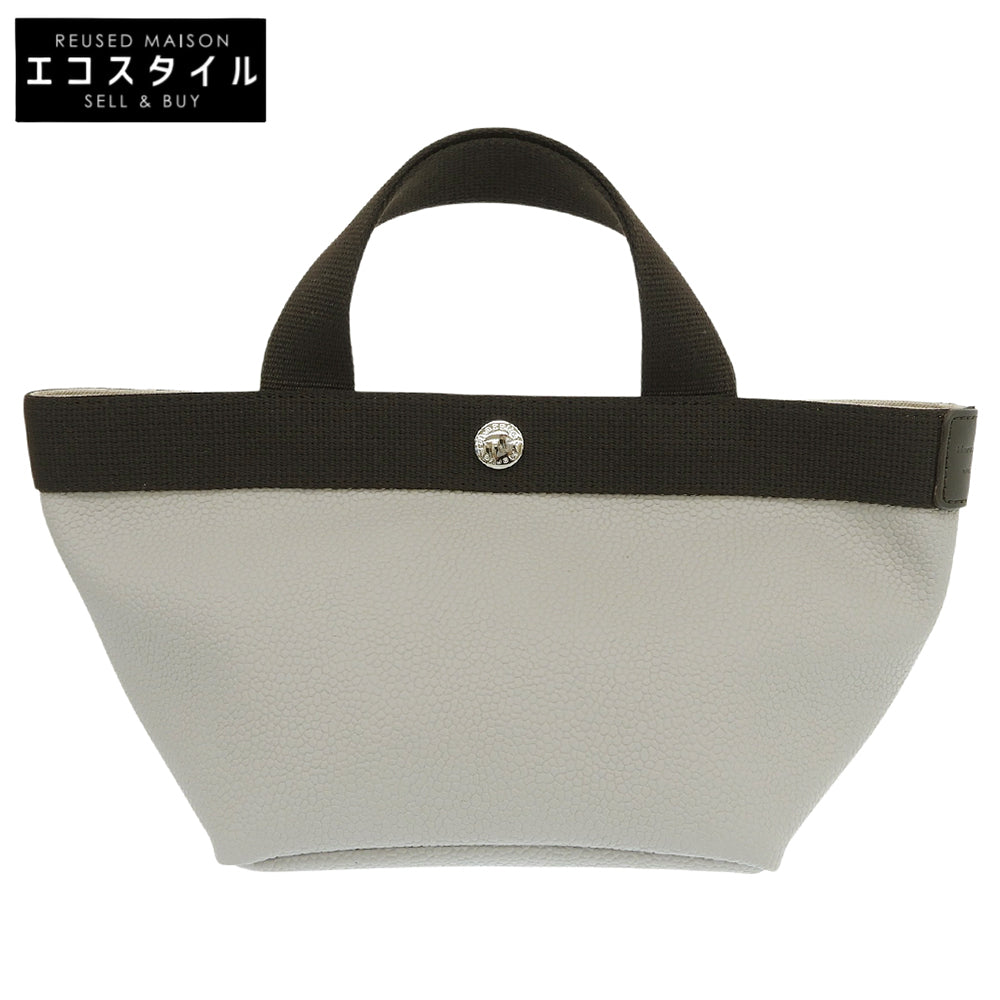 Herve Chapelier エルベシャプリエ 美品 リュクス 舟型トート S トートバッグ レディース コーテッドキャンバス マスティック×モカ 701GP トートバッグ