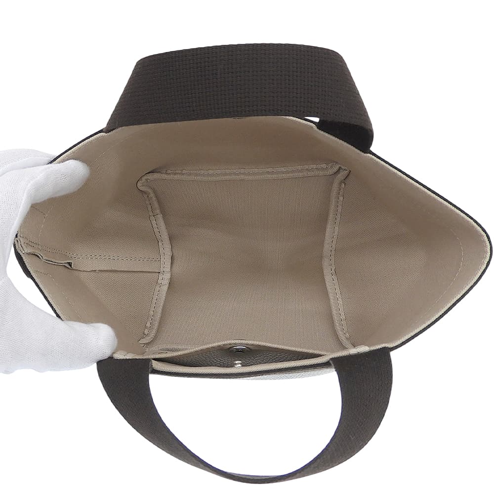 Herve Chapelier エルベシャプリエ 美品 リュクス 舟型トート S トートバッグ レディース コーテッドキャンバス マスティック×モカ 701GP トートバッグ