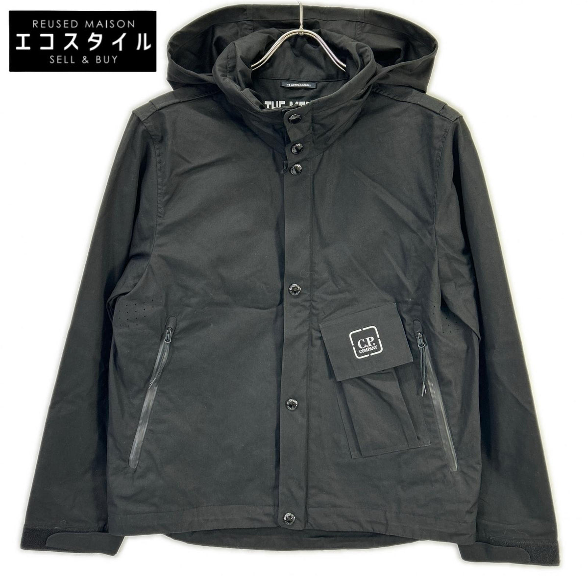 C.P.COMPANY C.P.COMPANY 16CLOW008A 24SS Black Metropolis Series HyST Stand Collar Jacket jacket