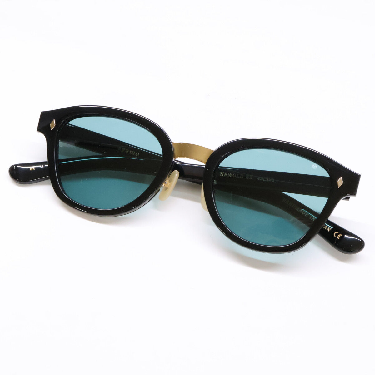 ayame 【Excellent condition】NEWOLD EX BK New Old EX combination Boston-shaped sunglasses