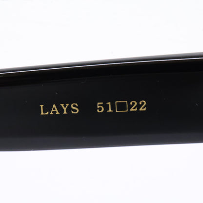 ayame アヤメ 【美品】LAYS BK レイズ オーバルシェイプ テレビジョンカット サングラス