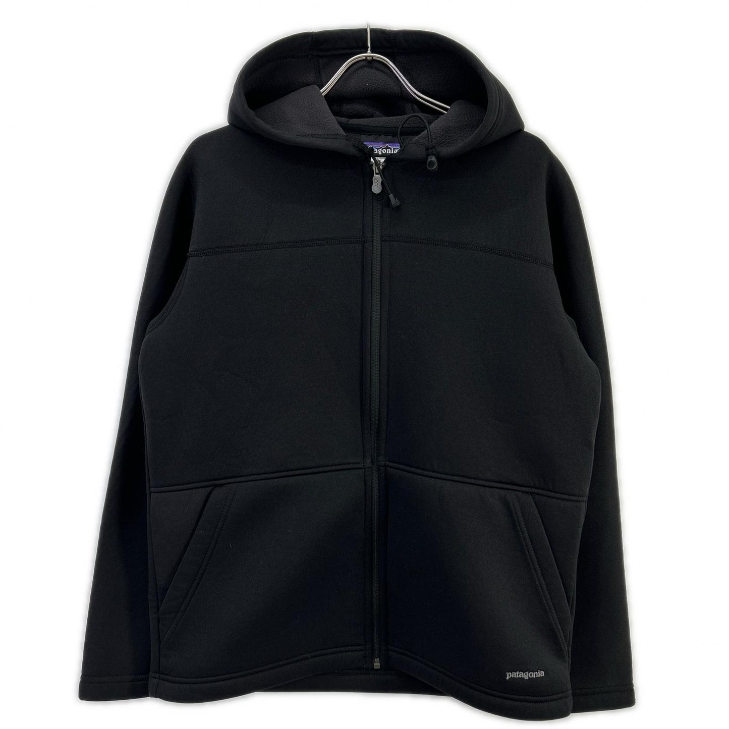 Patagonia 29800 Black Double-Layer Sweatshirt Zip-Up Hoodie Jacket