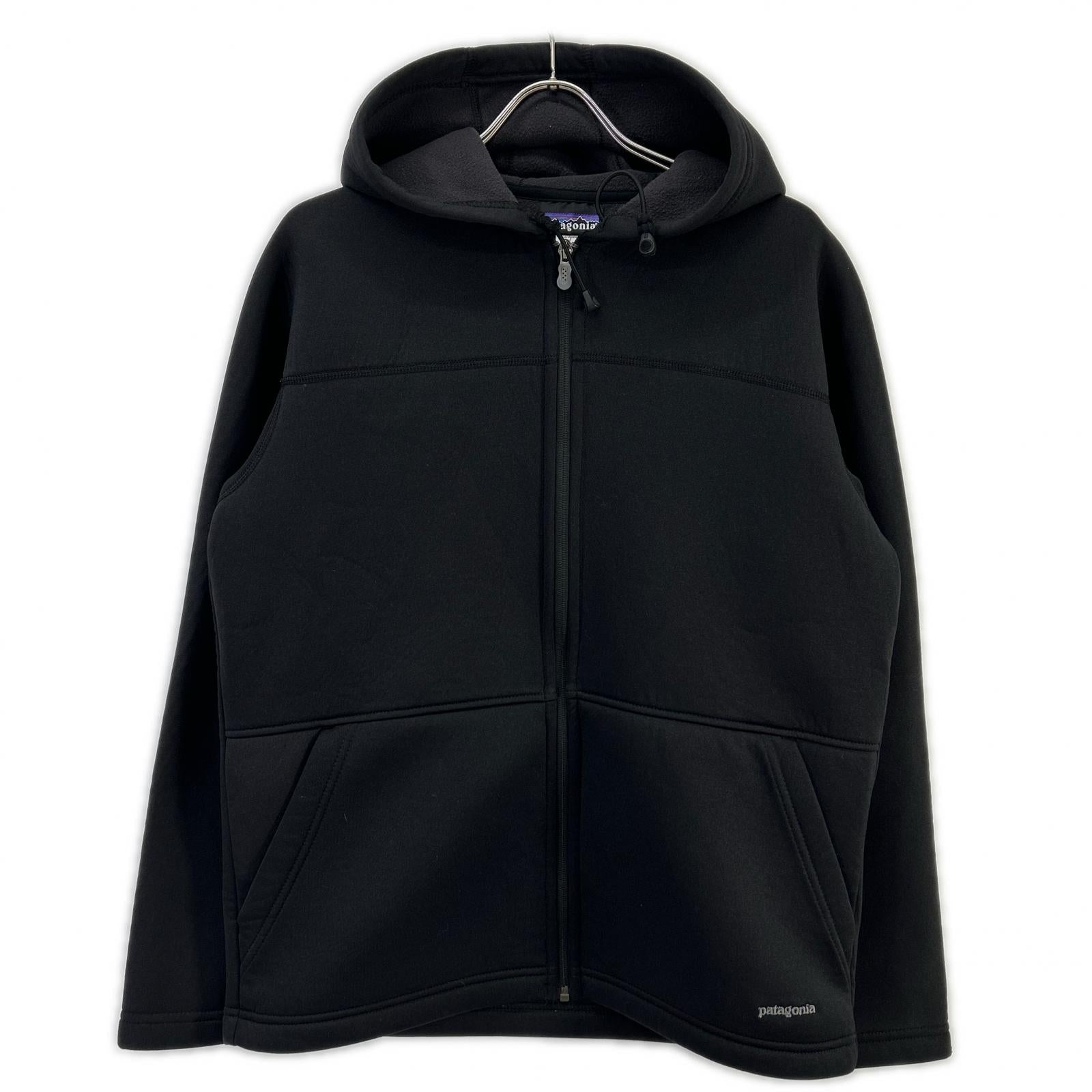 Patagonia 29800 Black Double-Layer Sweatshirt Zip-Up Hoodie Jacket