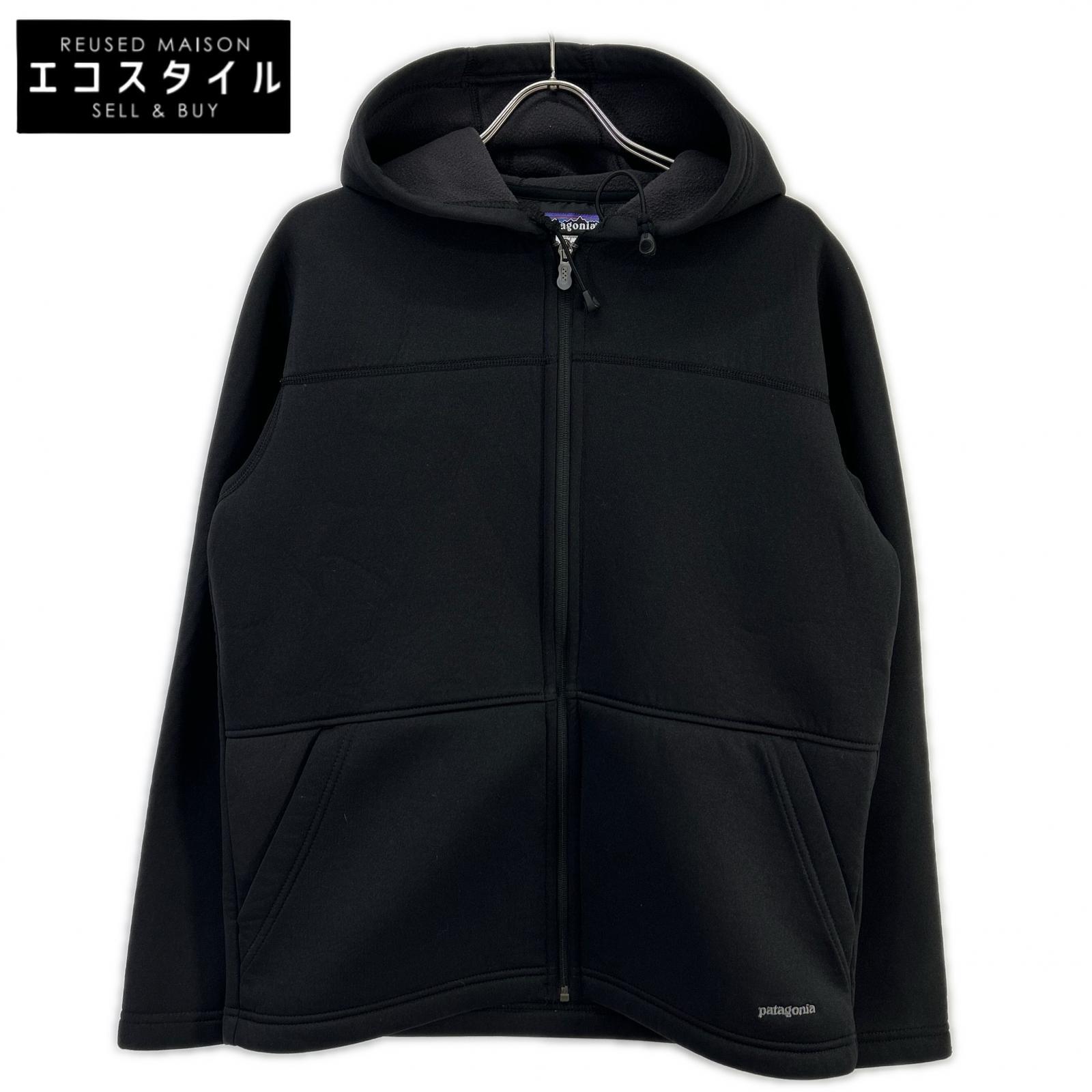 Patagonia 29800 Black Double-Layer Sweatshirt Zip-Up Hoodie Jacket