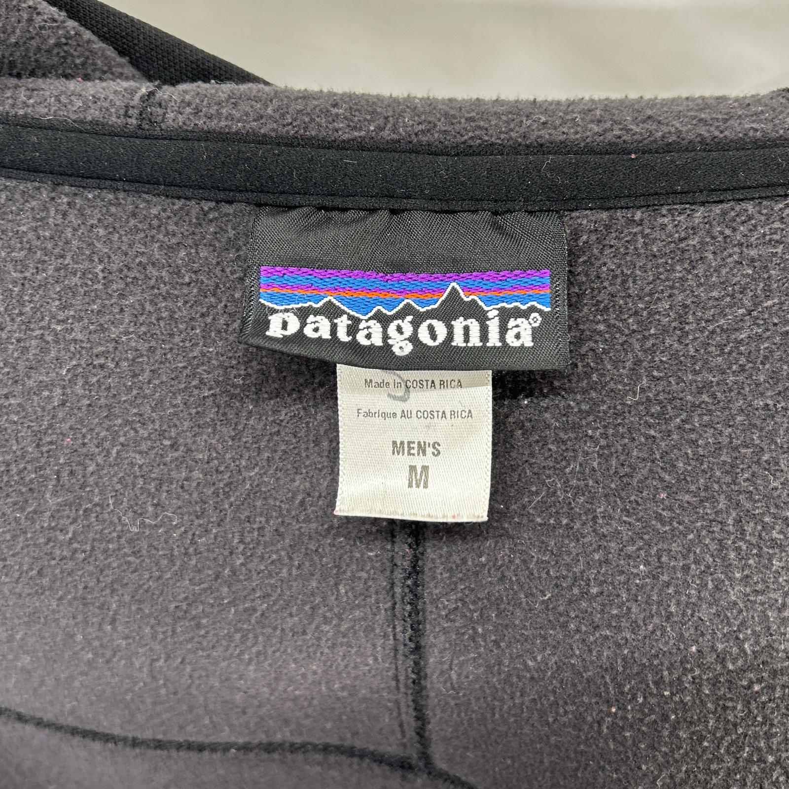 Patagonia 29800 Black Double-Layer Sweatshirt Zip-Up Hoodie Jacket