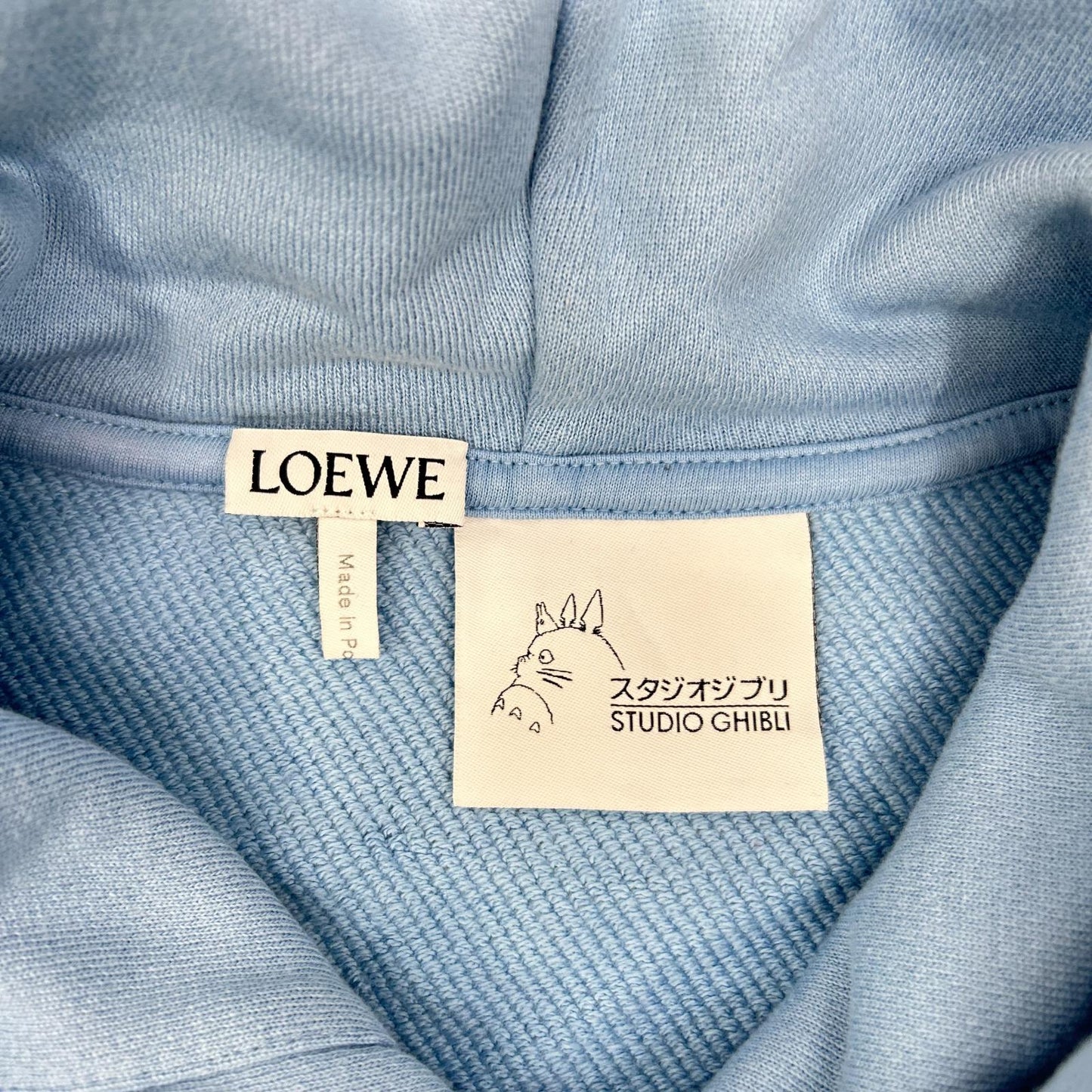 LOEWE ロエベ 【×スタジオジブリ となりのトトロ】H848341X14 ライトブルー フロントプリントフーディ トップス