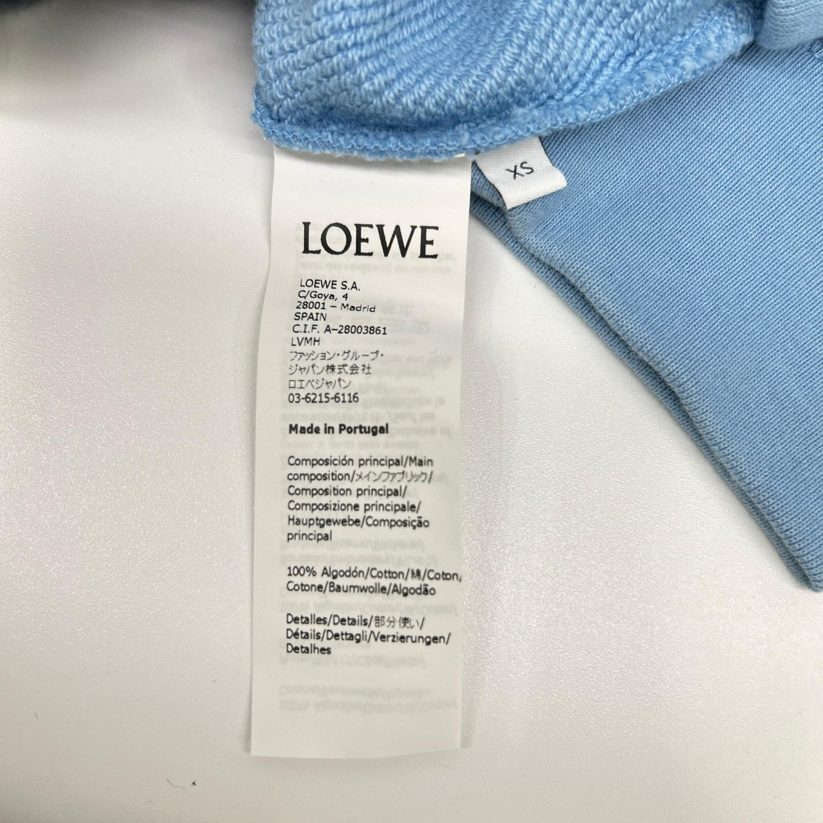 LOEWE ロエベ 【×スタジオジブリ となりのトトロ】H848341X14 ライトブルー フロントプリントフーディ トップス