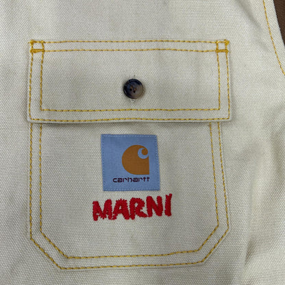 carhartt カーハート 【×MARNI】CUMU031301UTX004 ブラウン×レッド コーデュロイカラー マルニ ロングスリーブ オーバーシャツ トップス