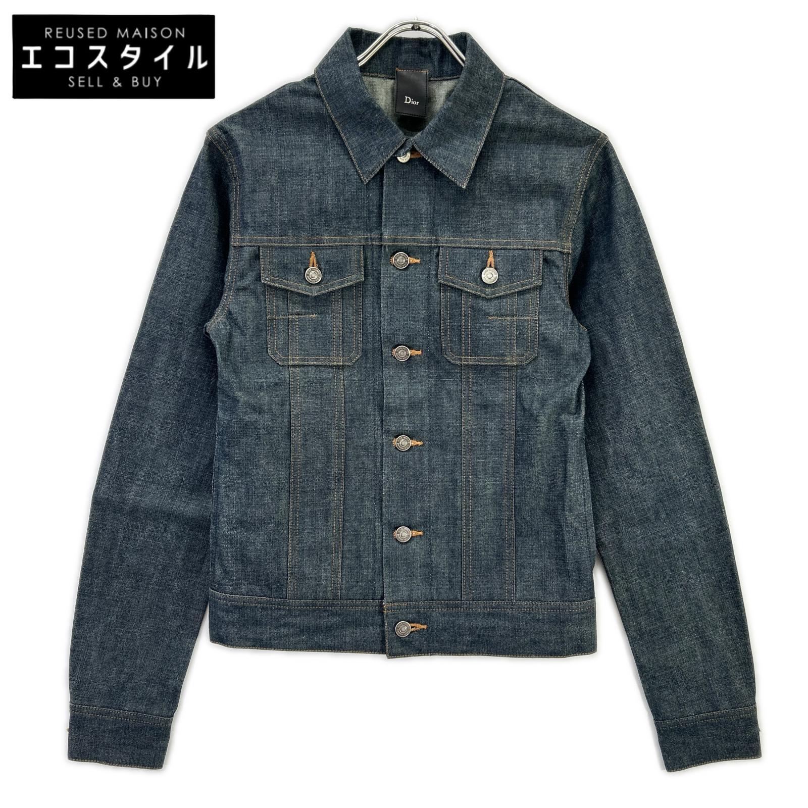 Dior HOMME ディオールオム 163C423A1437 ブルー系 コットン100 トラッカー デニムジャケット ジャケット