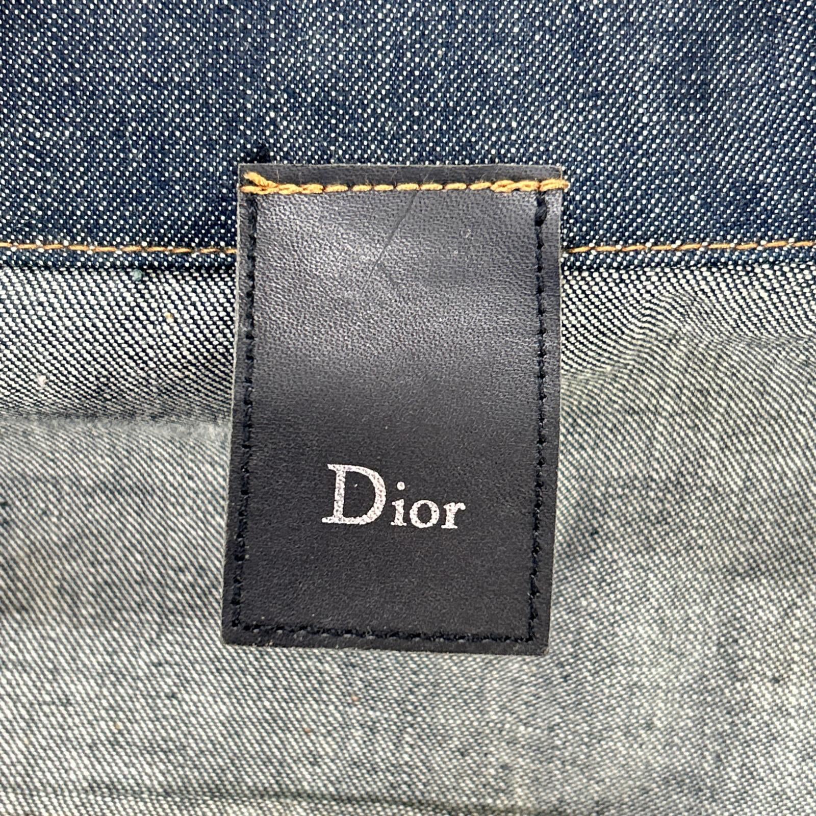 Dior HOMME ディオールオム 163C423A1437 ブルー系 コットン100 トラッカー デニムジャケット ジャケット