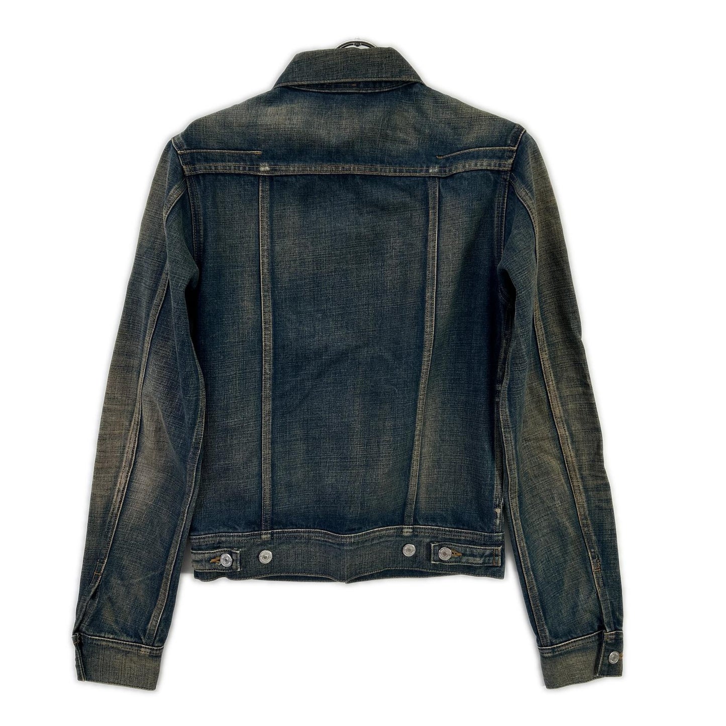 Dior HOMME ディオールオム 133C423TY012 ブルー イエローステッチ デニムジャケット ジャケット