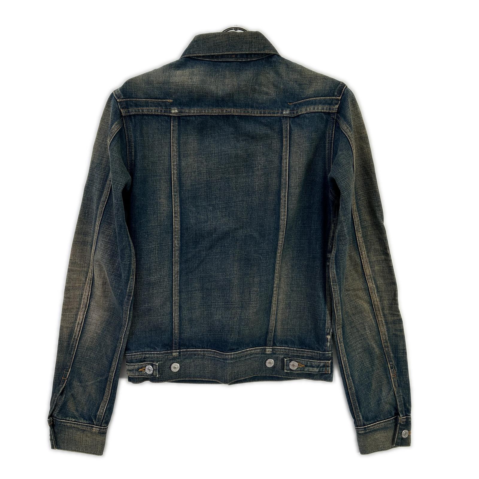 Dior HOMME ディオールオム 133C423TY012 ブルー イエローステッチ デニムジャケット ジャケット