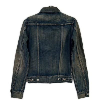 Dior HOMME ディオールオム 133C423TY012 ブルー イエローステッチ デニムジャケット ジャケット