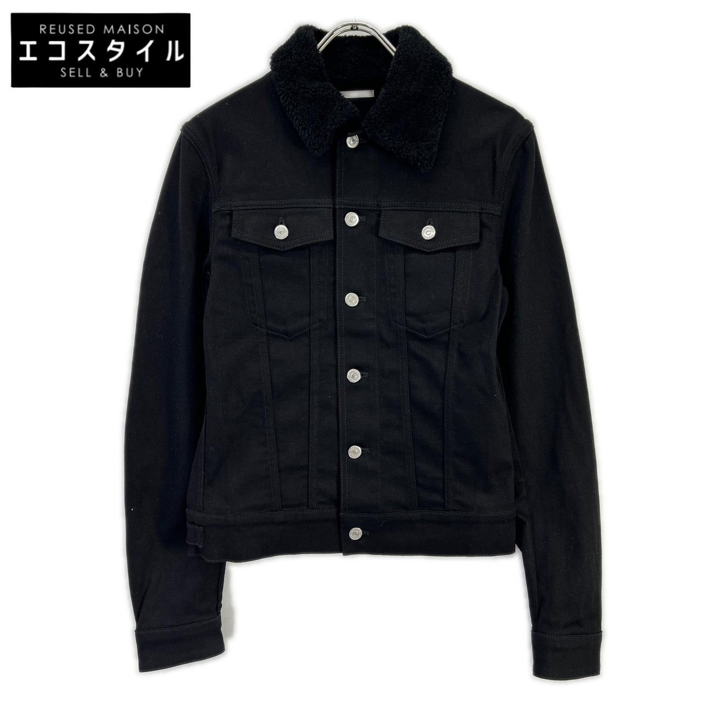 Dior HOMME ディオールオム 863C414Z4209 ブラック ボアカラー 3rd デニムジャケット ジャケット