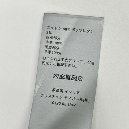 Dior HOMME ディオールオム 863C414Z4209 ブラック ボアカラー 3rd デニムジャケット ジャケット