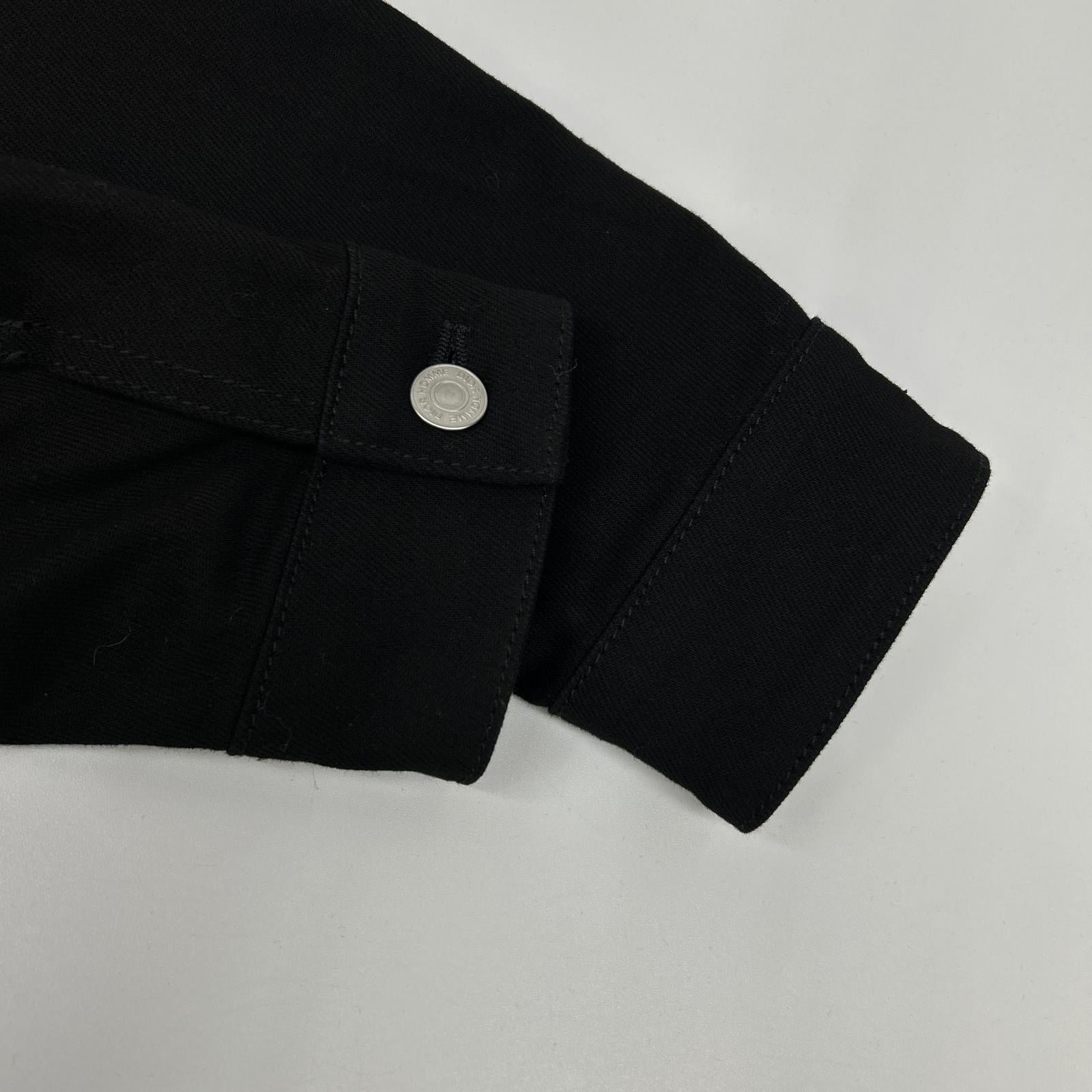 Dior HOMME ディオールオム 863C414Z4209 ブラック ボアカラー 3rd デニムジャケット ジャケット