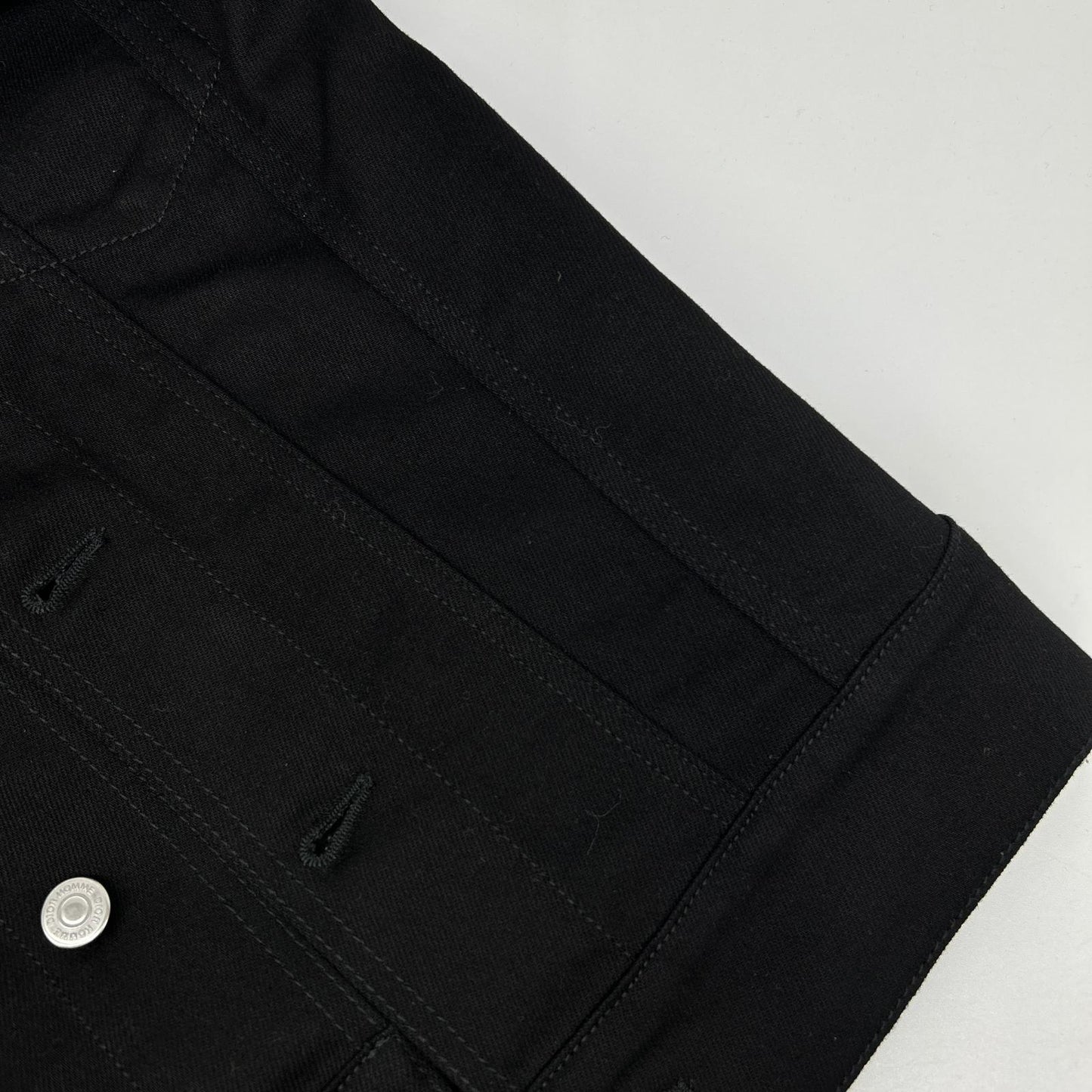 Dior HOMME ディオールオム 863C414Z4209 ブラック ボアカラー 3rd デニムジャケット ジャケット