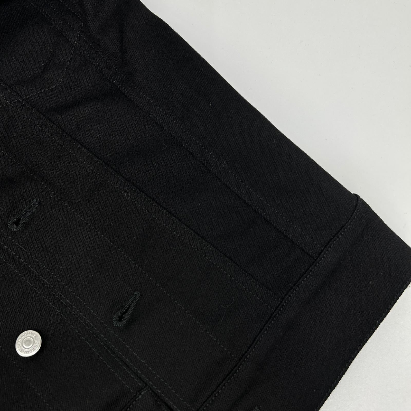 Dior HOMME ディオールオム 863C414Z4209 ブラック ボアカラー 3rd デニムジャケット ジャケット