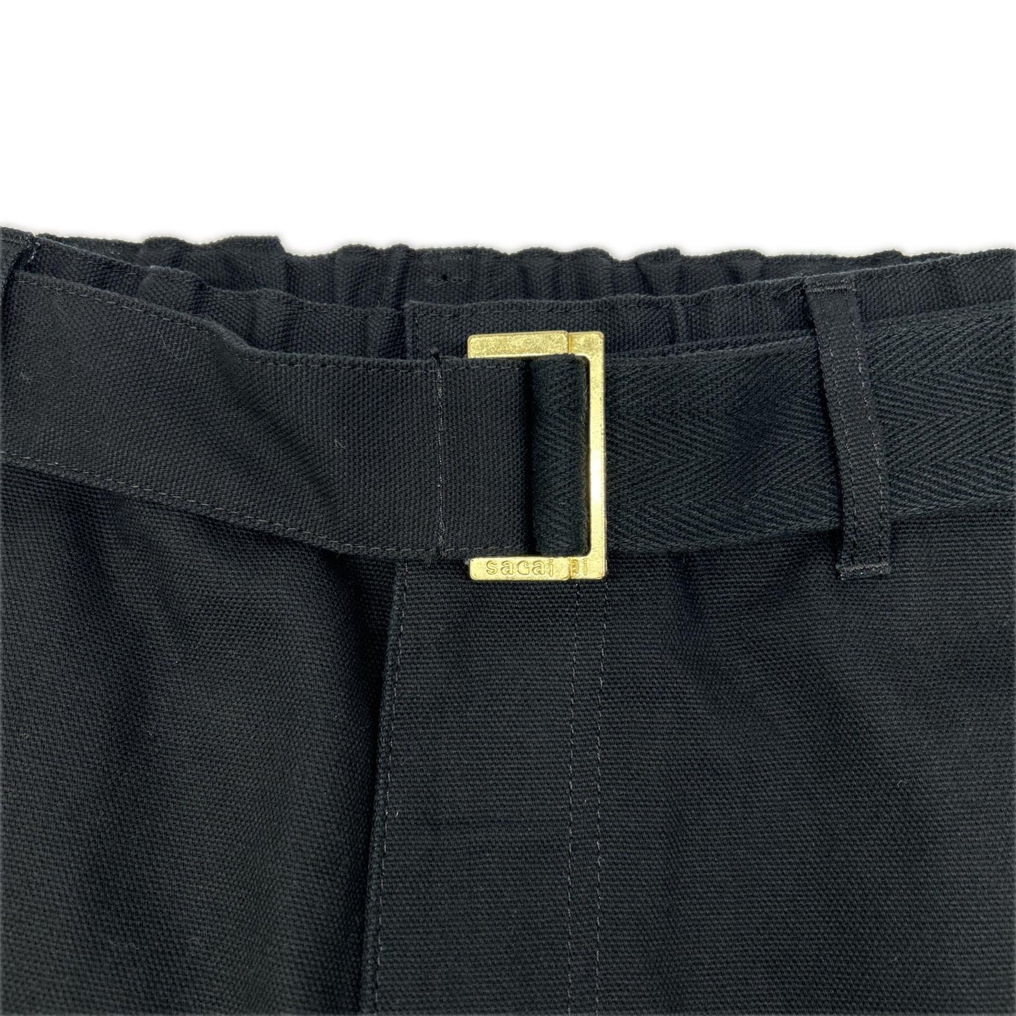 sacai サカイ 【×Carhartt WIP】23AW 23-0555S ブラック Canvas Pants/キャンバスペインターパンツ ボトムス