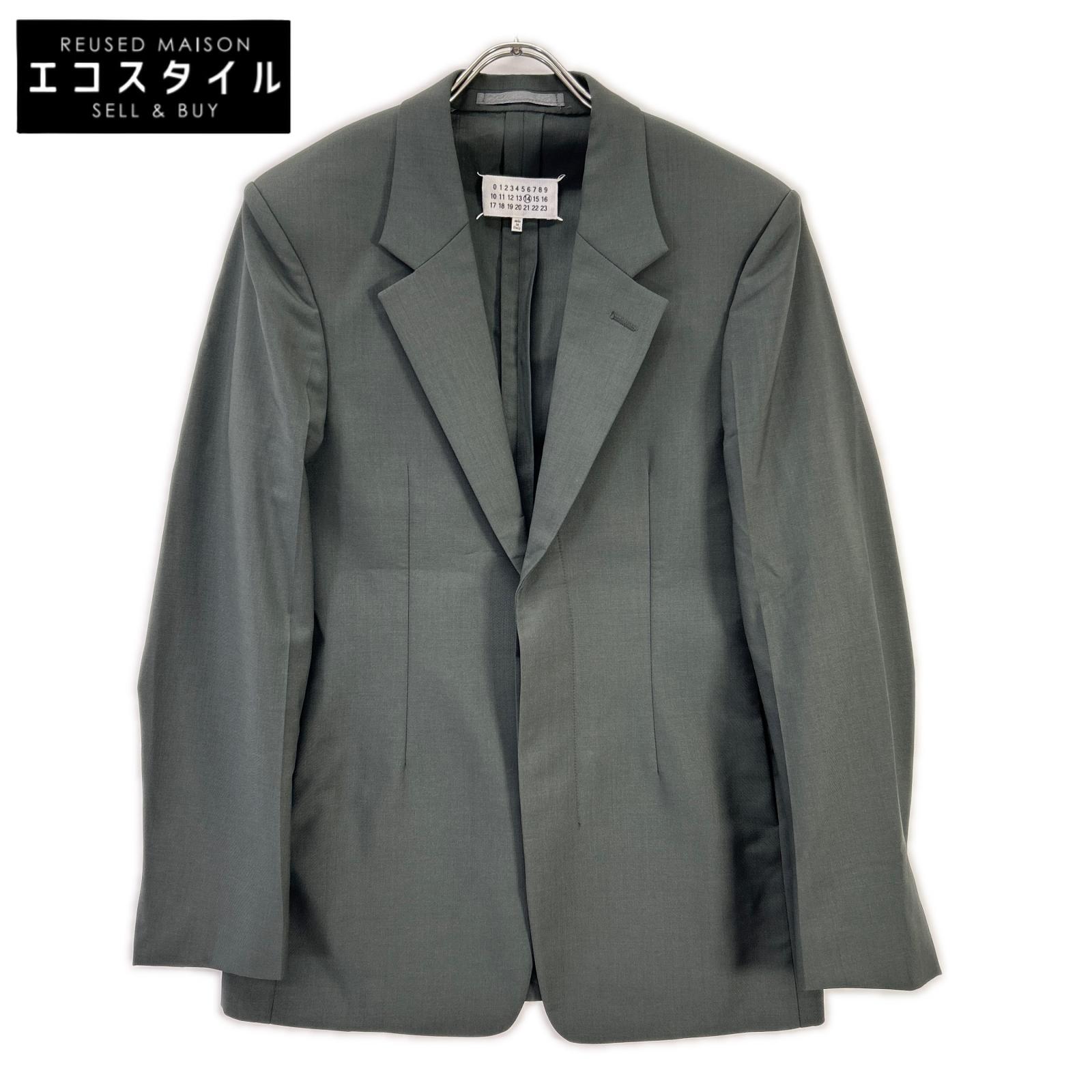 Maison margiela メゾンマルジェラ 20年製 S50BN0430 チャコール ウール 2B テーラードジャケット ジャケット