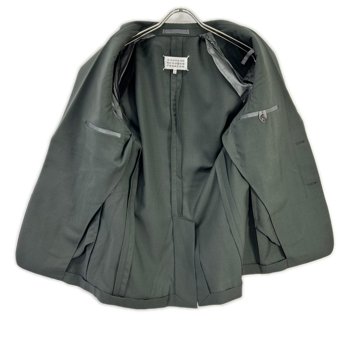 Maison margiela メゾンマルジェラ 20年製 S50BN0430 チャコール ウール 2B テーラードジャケット ジャケット