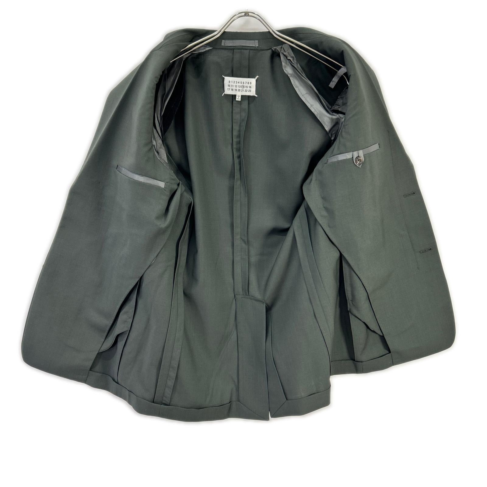 Maison margiela メゾンマルジェラ 20年製 S50BN0430 チャコール ウール 2B テーラードジャケット ジャケット