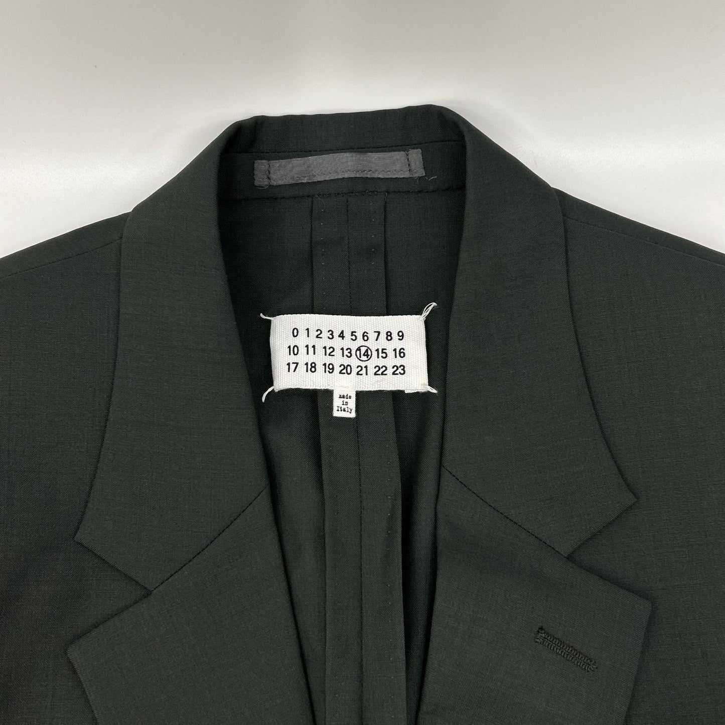 Maison margiela メゾンマルジェラ 20年製 S50BN0430 チャコール ウール 2B テーラードジャケット ジャケット