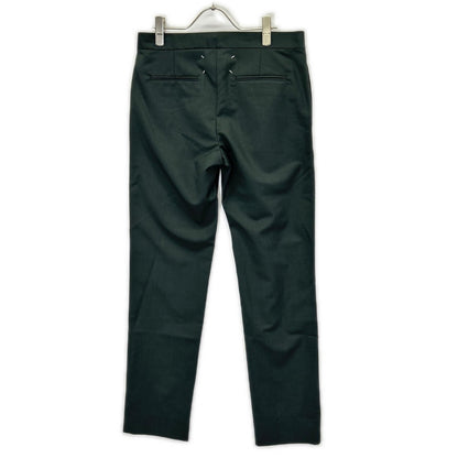 Maison margiela メゾンマルジェラ 20年製 S50KA0522 チャコール ウール ノータック ストレートパンツ ボトムス