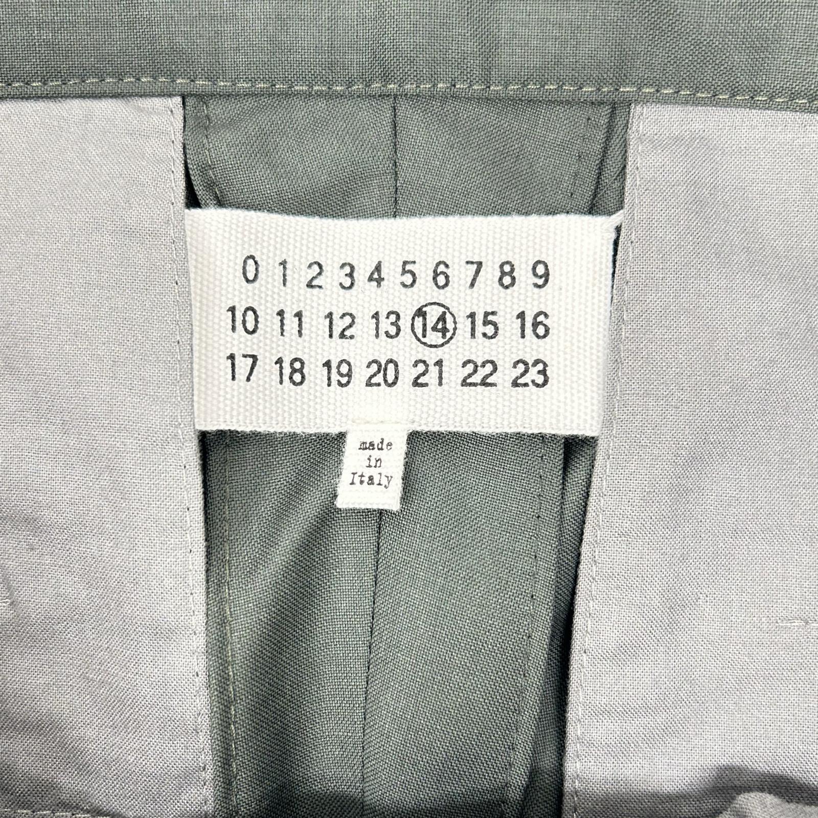 Maison margiela メゾンマルジェラ 20年製 S50KA0522 チャコール ウール ノータック ストレートパンツ ボトムス