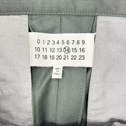 Maison margiela メゾンマルジェラ 20年製 S50KA0522 チャコール ウール ノータック ストレートパンツ ボトムス