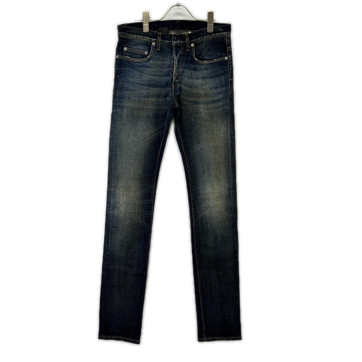 Dior HOMME ディオールオム 163D007TX995 11SS ブルー ボタンフライ JAKE ジェイク ストレッチデニムパンツ ボトムス