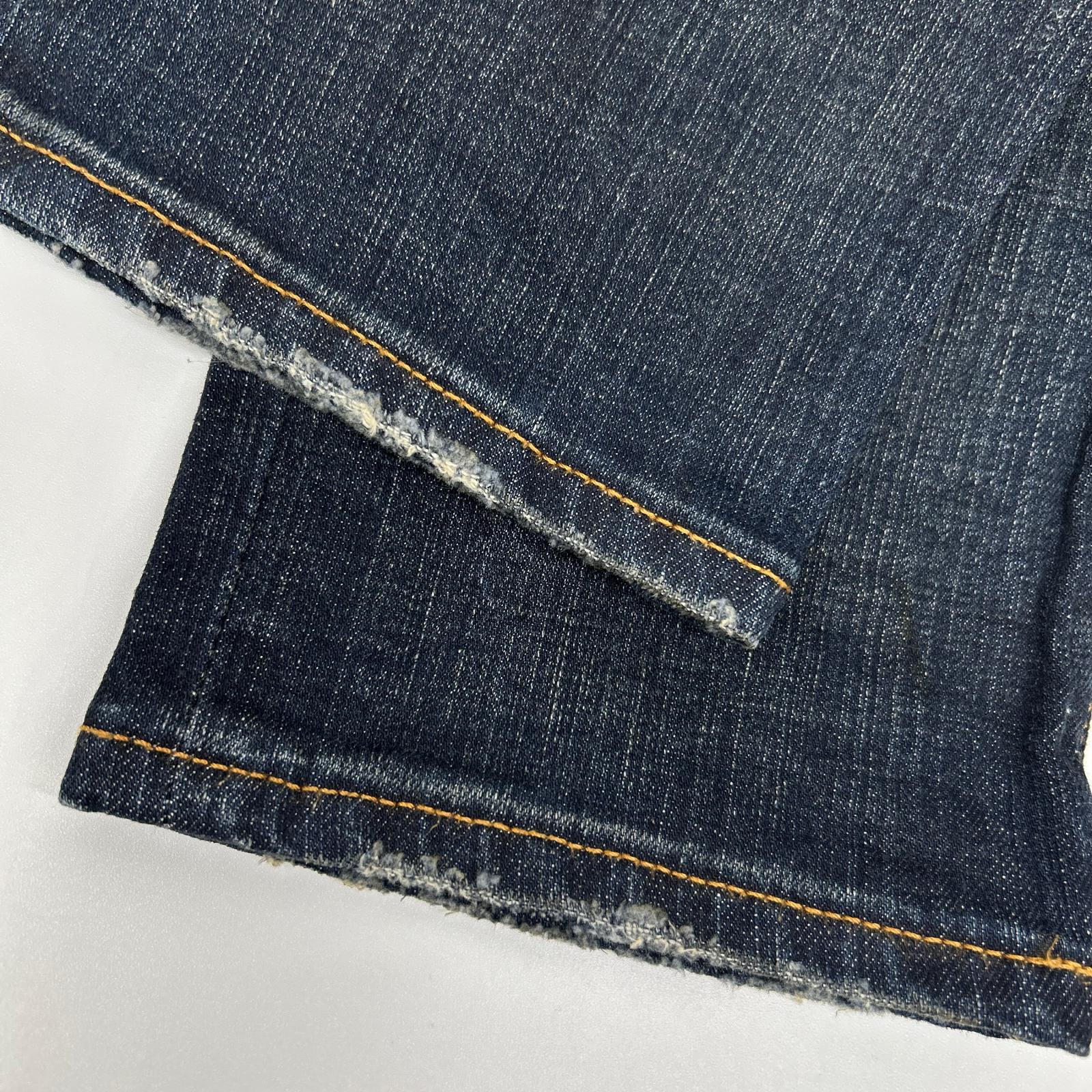 Dior HOMME ディオールオム 163D007TX995 11SS ブルー ボタンフライ JAKE ジェイク ストレッチデニムパンツ ボトムス