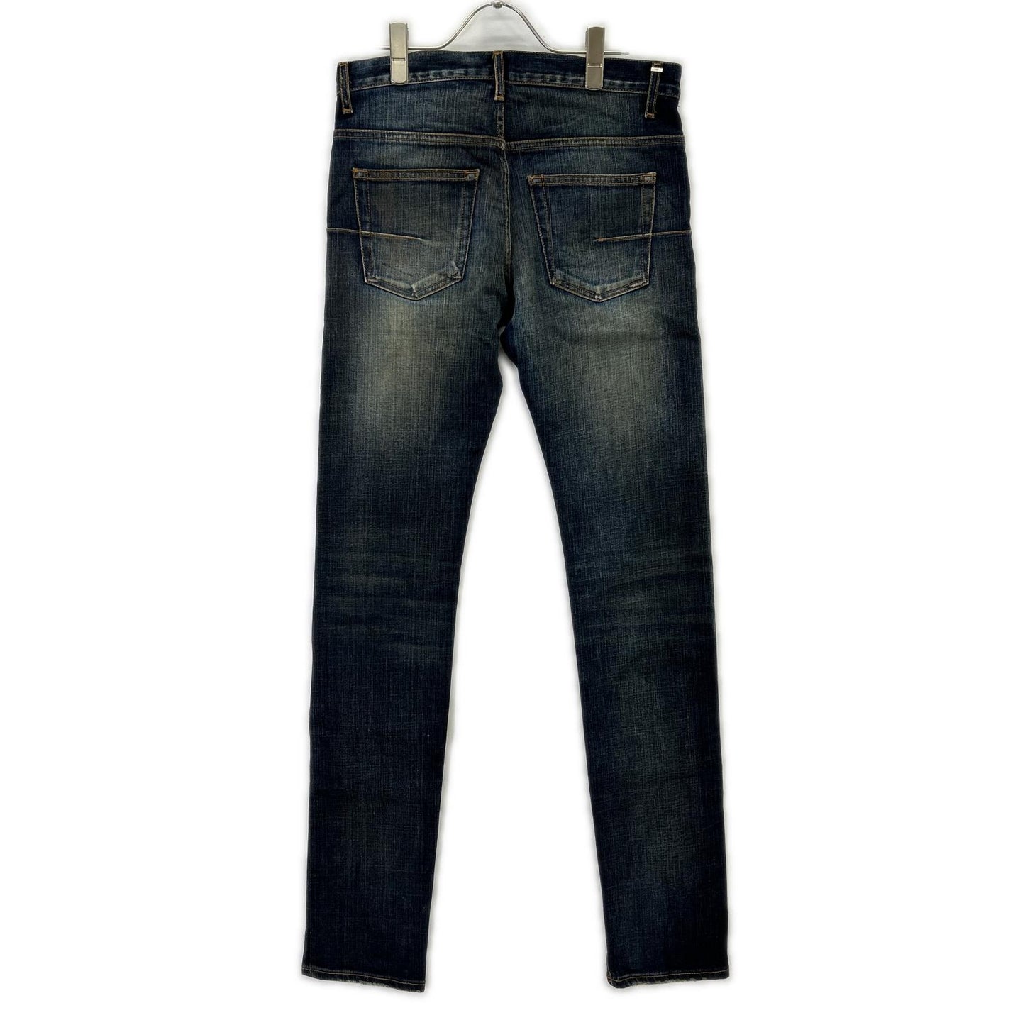 Dior HOMME ディオールオム 163D007TX995 11SS ブルー ボタンフライ JAKE ジェイク ストレッチデニムパンツ ボトムス