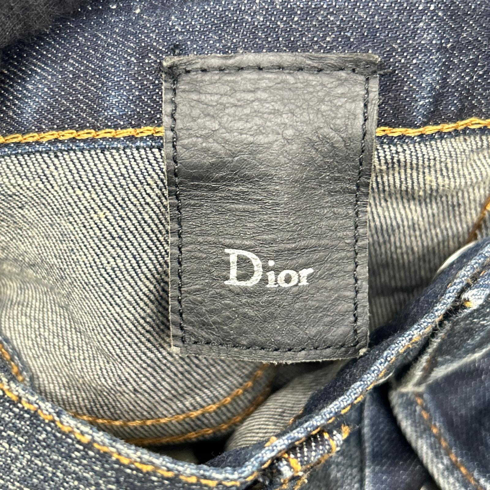 Dior HOMME ディオールオム 163D007TX995 11SS ブルー ボタンフライ JAKE ジェイク ストレッチデニムパンツ ボトムス